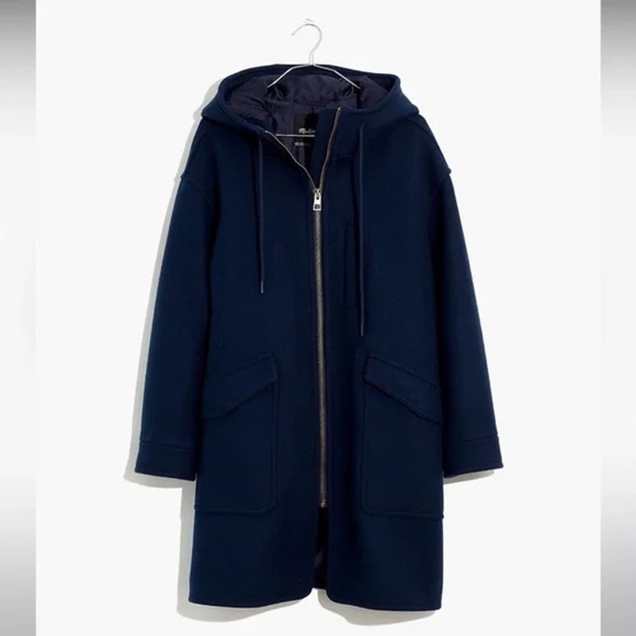 Madewell Madewell Petite Lynnford Coat in Insuluxe Fabric in Navy NB687